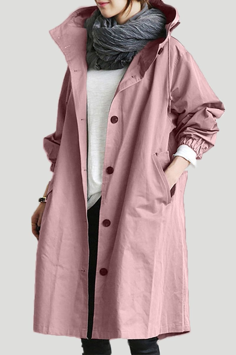 🔥 Last Day 49%OFF🔥 Waterproof Hooded Trench Coat