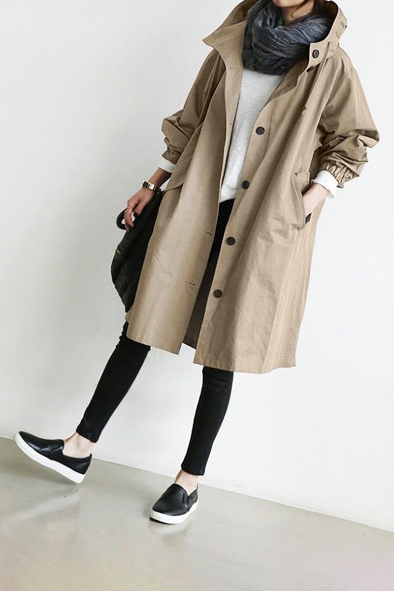 🔥 Last Day 49%OFF🔥 Waterproof Hooded Trench Coat