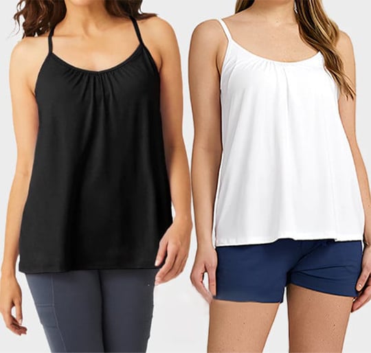 💥Clearance Sale💥Loose-Fitting Tank Top With Built-in Bra